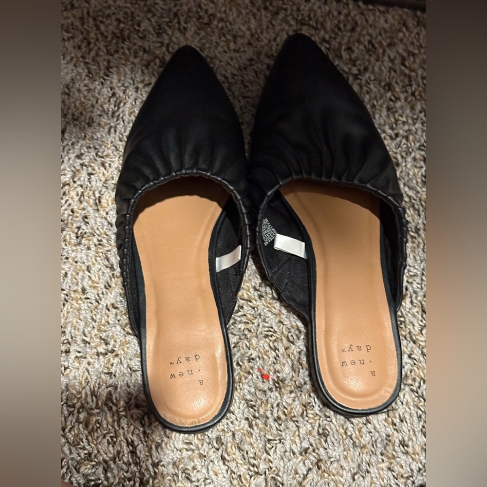 Target Black Ruched Women's Mules